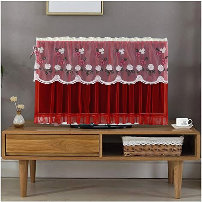 Dustproof Cover For Indoor, TV Screen Protector Cloth Cover (42 Inch / Mix Color) signaturekarts