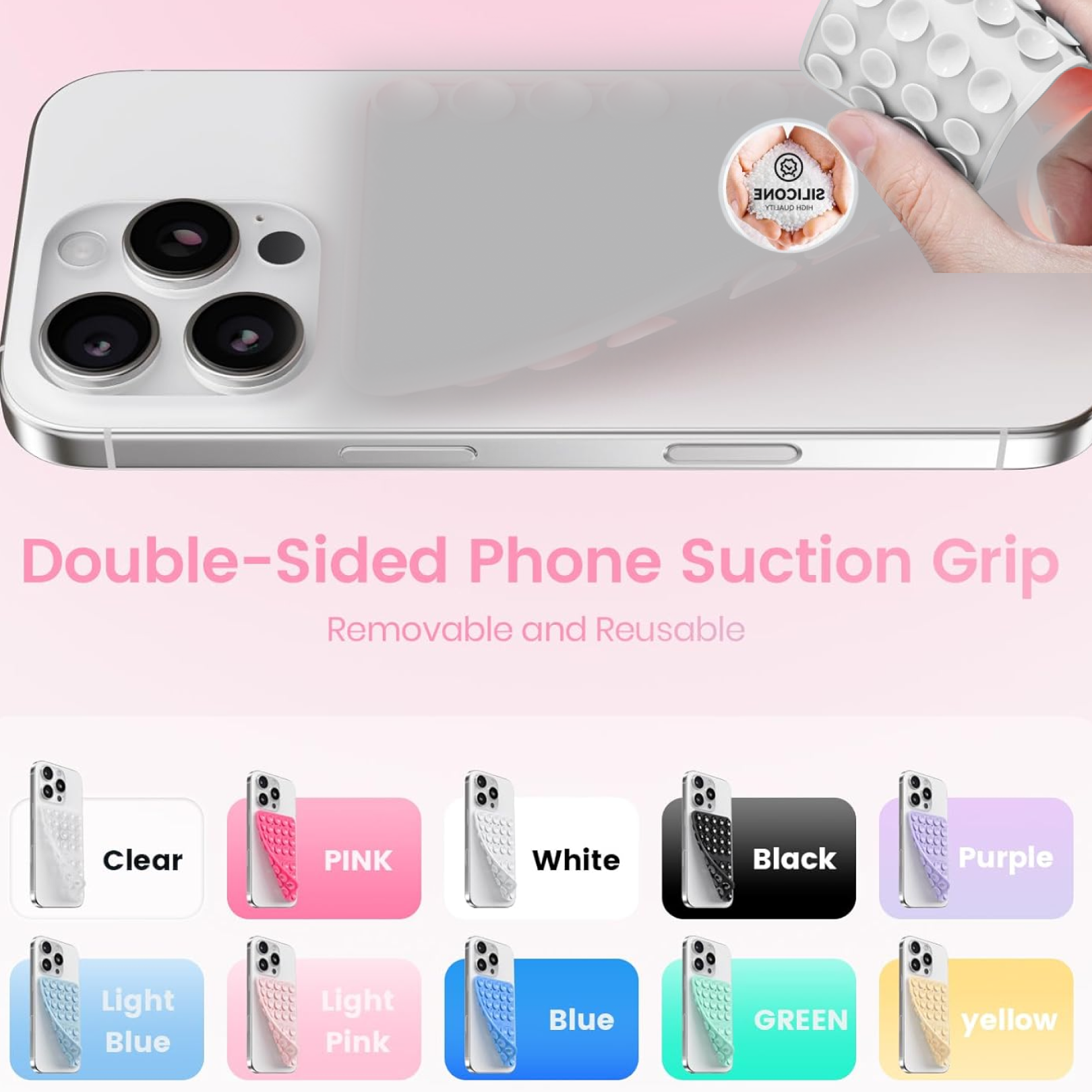 Suction Phone Case / Holder Mount (1 Pc / Mix Color) Signature kart