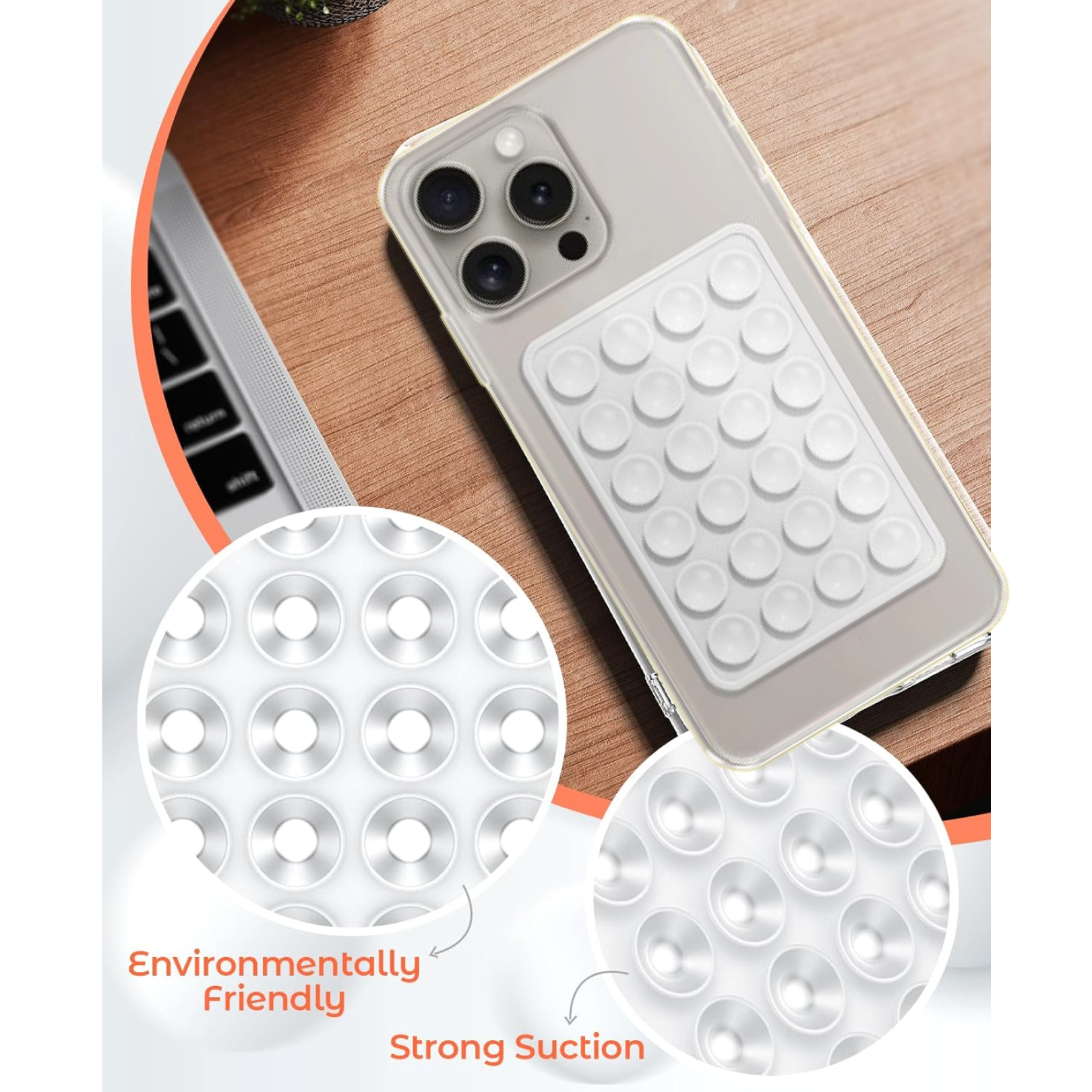 Suction Phone Case / Holder Mount (1 Pc / Mix Color) Signature kart