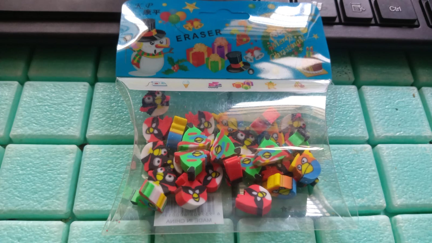 Colorful Novelty Eraser Set for Kids and Gifts (28 Pcs In 1 Packet) signaturekarts