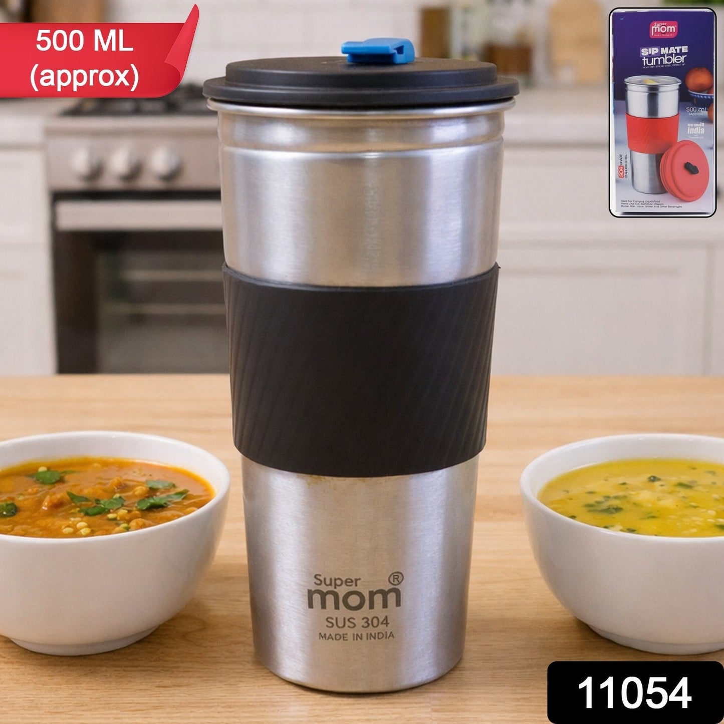 Supermom Stainless Steel Sip Mate Travel Tumbler (Approx. 500 ml) The Morsignaturekarts