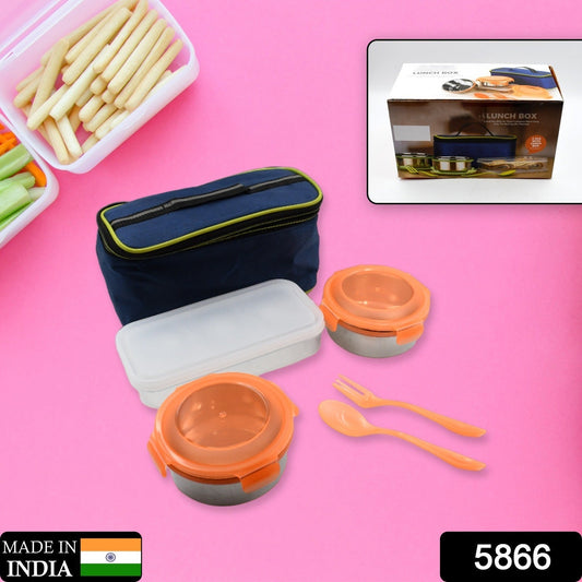 AIRTIGHT & LEAK PROOF STAINLESS STEEL CONTAINER MULTI COMPARTMENT LUNCH BOX CARRY TO ALL TYPE LUNCH IN LUNCH BOX & PREMIUM QUALITY LUNCH BOX IDEAL FOR OFFICE , SCHOOL KIDS & TRAVELLING IDEAL (3 Different Lunch Box) signaturekarts