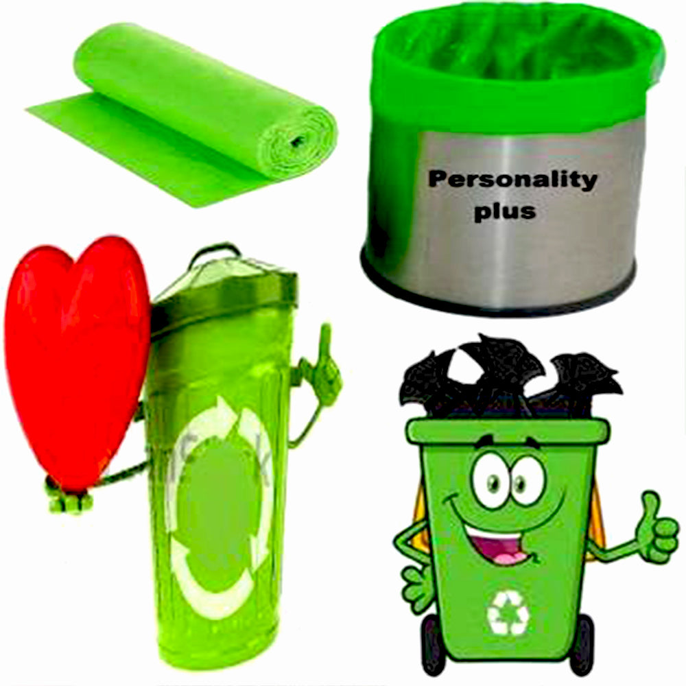 Bio-degradable Eco-Friendly Garbage Bags Rolls (24x32 inch, 1 Pc, Mix Color) Signature Kart