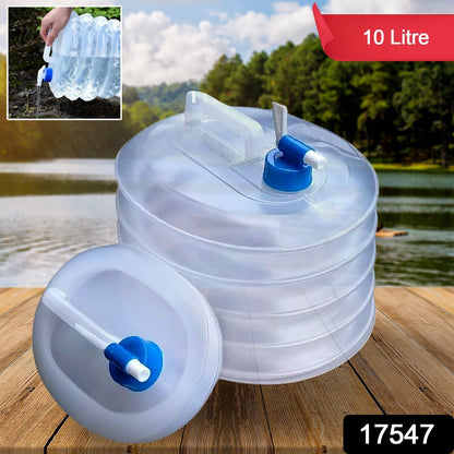Outdoor Camping Collapsible Portable Water Container with Carry Handle Tap Valve Large Food Grade signaturekarts