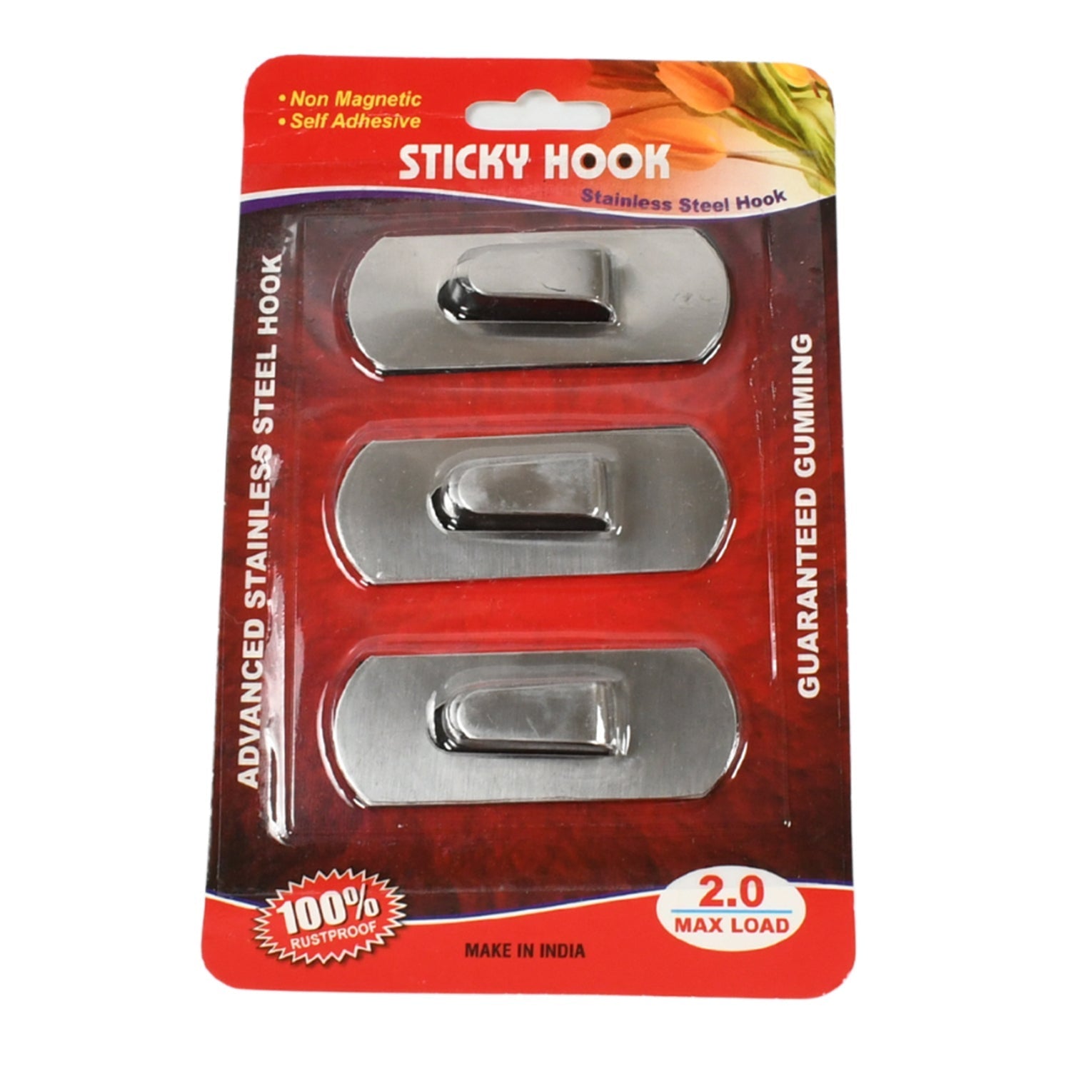 Heavy Duty Self-Adhesive Stainless Hooks – Waterproof for Robes, Coats & Towels signaturekarts
