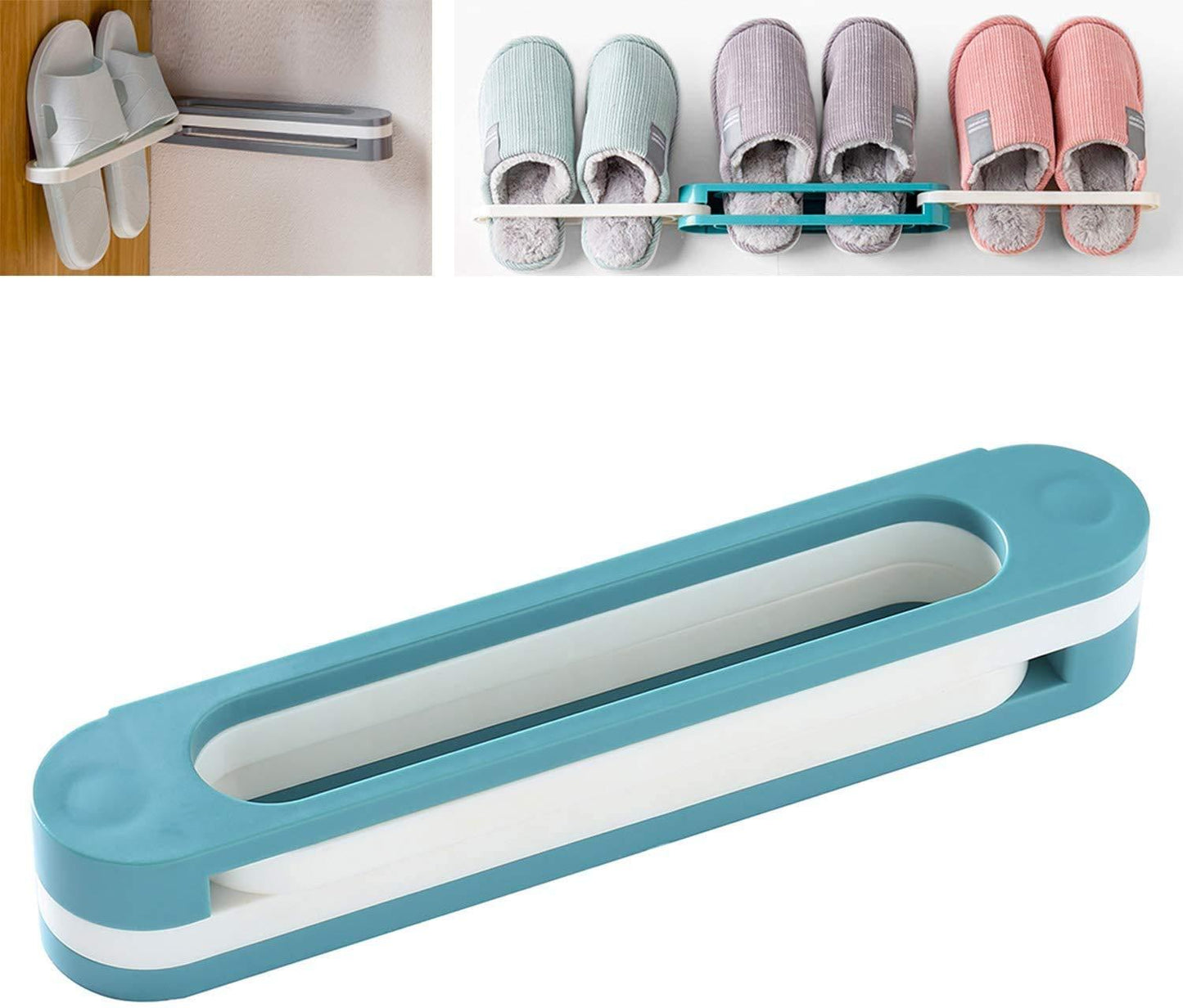 Multifunction Folding Slippers / Shoes Hanger Organizer Rack signaturekarts