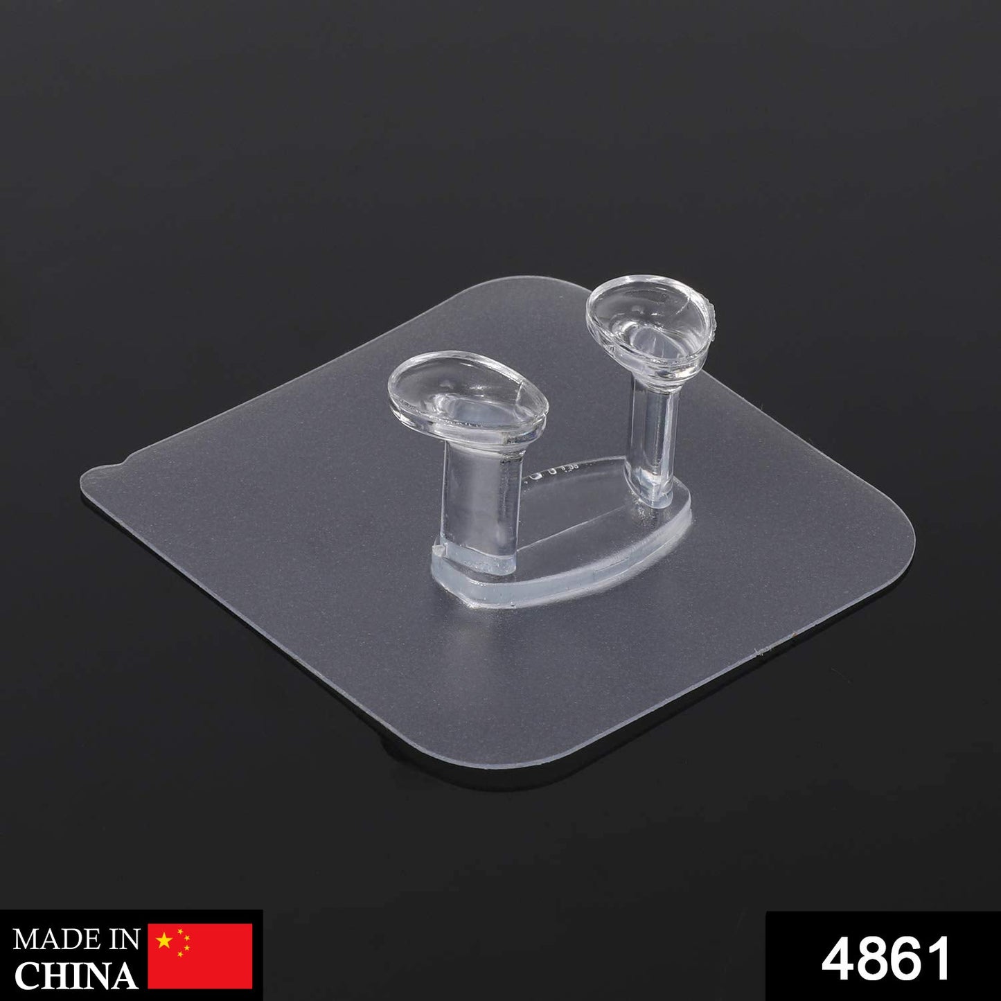 Transparent Multi-Function Wall Storage Hooks signaturekarts
