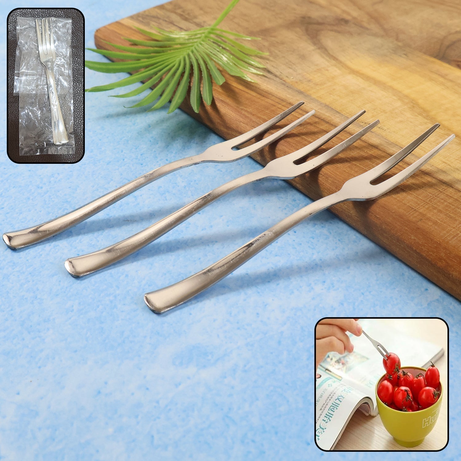 Mini Dessert & Fruit Fork - (3 Pc ) signaturekarts