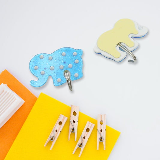Strong Self-Adhesive Hooks (2 Pc): Heavy Duty, Waterproof, Multipurpose signaturekarts