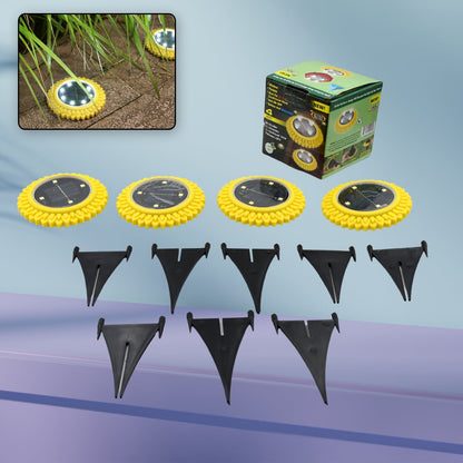 4 Pack Solar Ground Lights signaturekarts