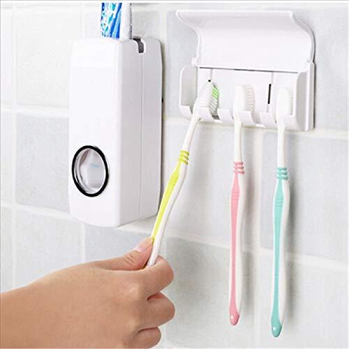 Toothpaste Dispenser & Tooth Brush Holder signaturekarts