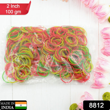 Strong & Reusable Rubber Bands: Multicolor for Office, Home & School, Hair accessories signaturekarts