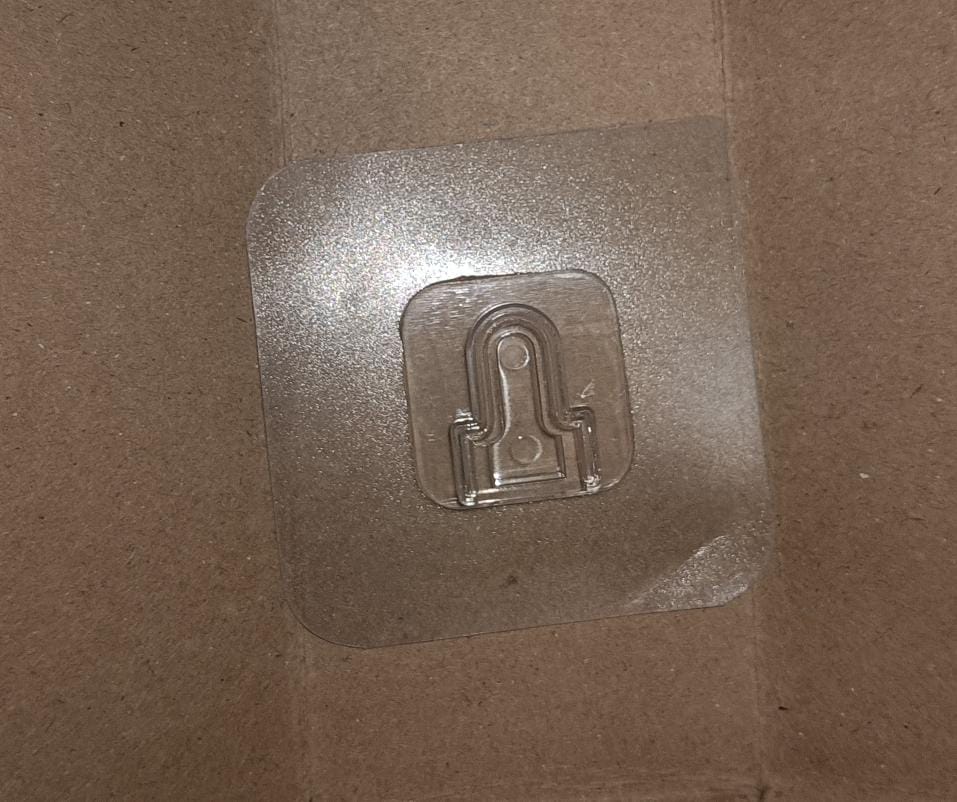 Transparent Adhesive Male Hook Used For Hanging Various Types Of Items (1Pc) Your Brand