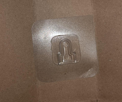 Transparent Adhesive Male Hook Used For Hanging Various Types Of Items (1Pc) Your Brand