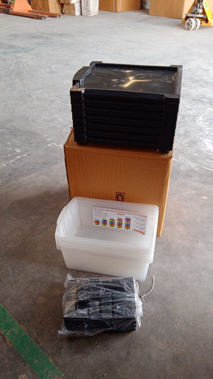 6-Layer Modular Plastic Drawer Storage Cabinet Signature kart