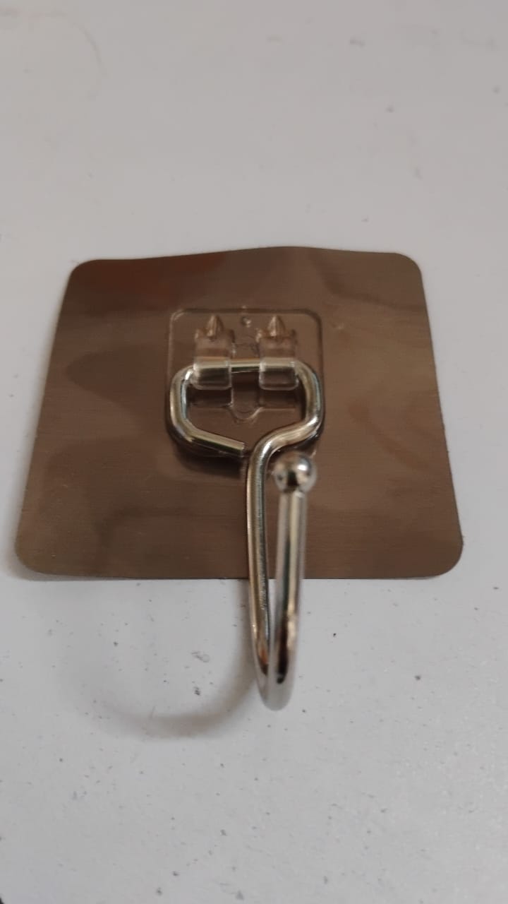 Large Stainless Steel Self Adhesive Wall Hooks (1 Pc) Signature kart