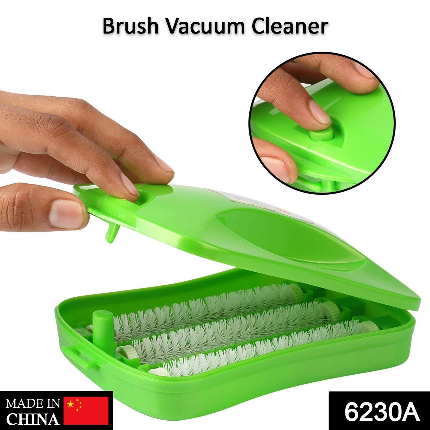 Plastic Handheld Carpet Roller Brush Cleaning with Dust Crumb Collector, Wet, and Dry Brush signaturekarts