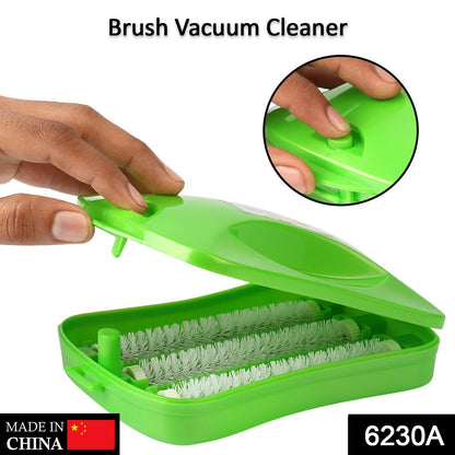 Plastic Handheld Carpet Roller Brush Cleaning with Dust Crumb Collector, Wet, and Dry Brush signaturekarts
