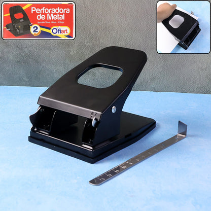 Heavy-Duty Metal 2-Hole Paper Punch Machine signaturekarts