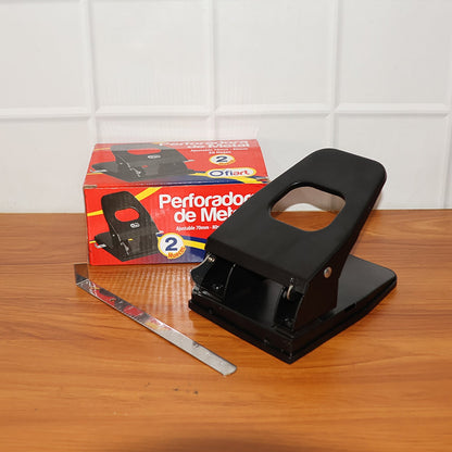 Heavy-Duty Metal 2-Hole Paper Punch Machine signaturekarts