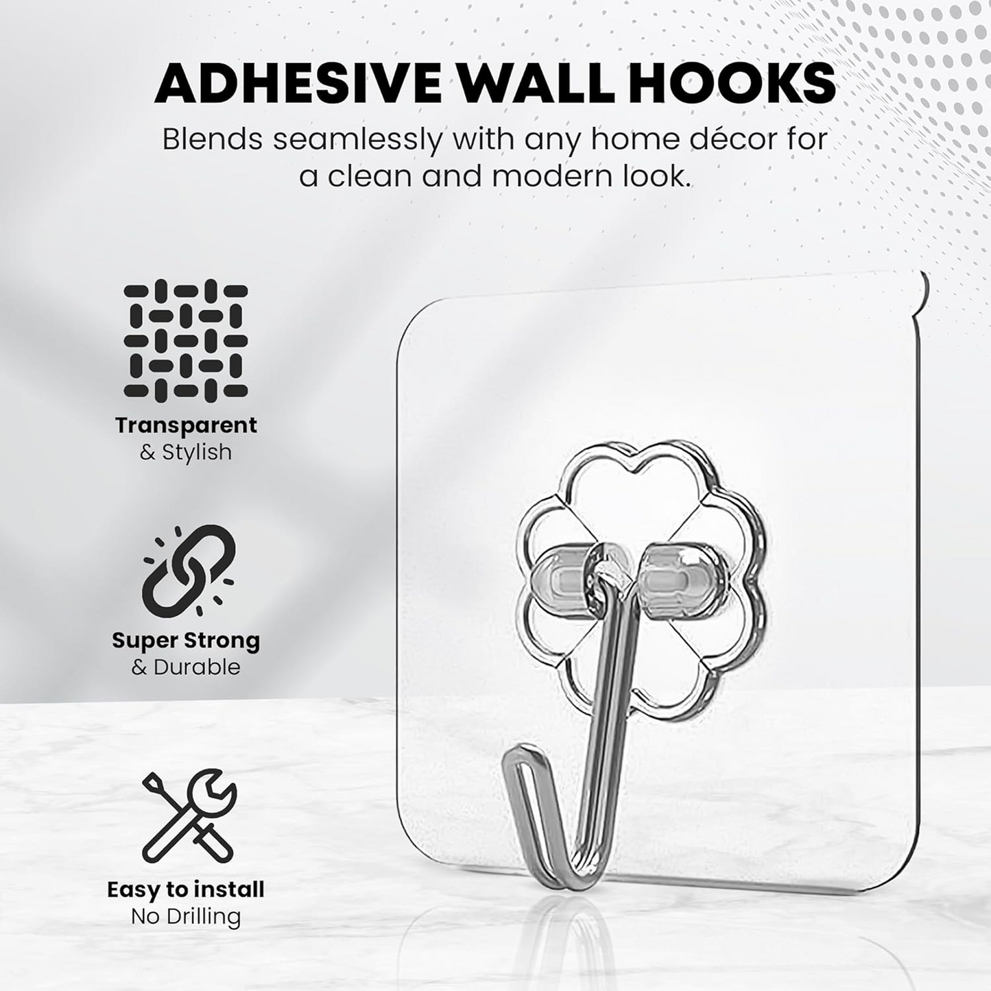 Multipurpose Strong Small Stainless Steel Adhesive Wall Hooks Your Brand