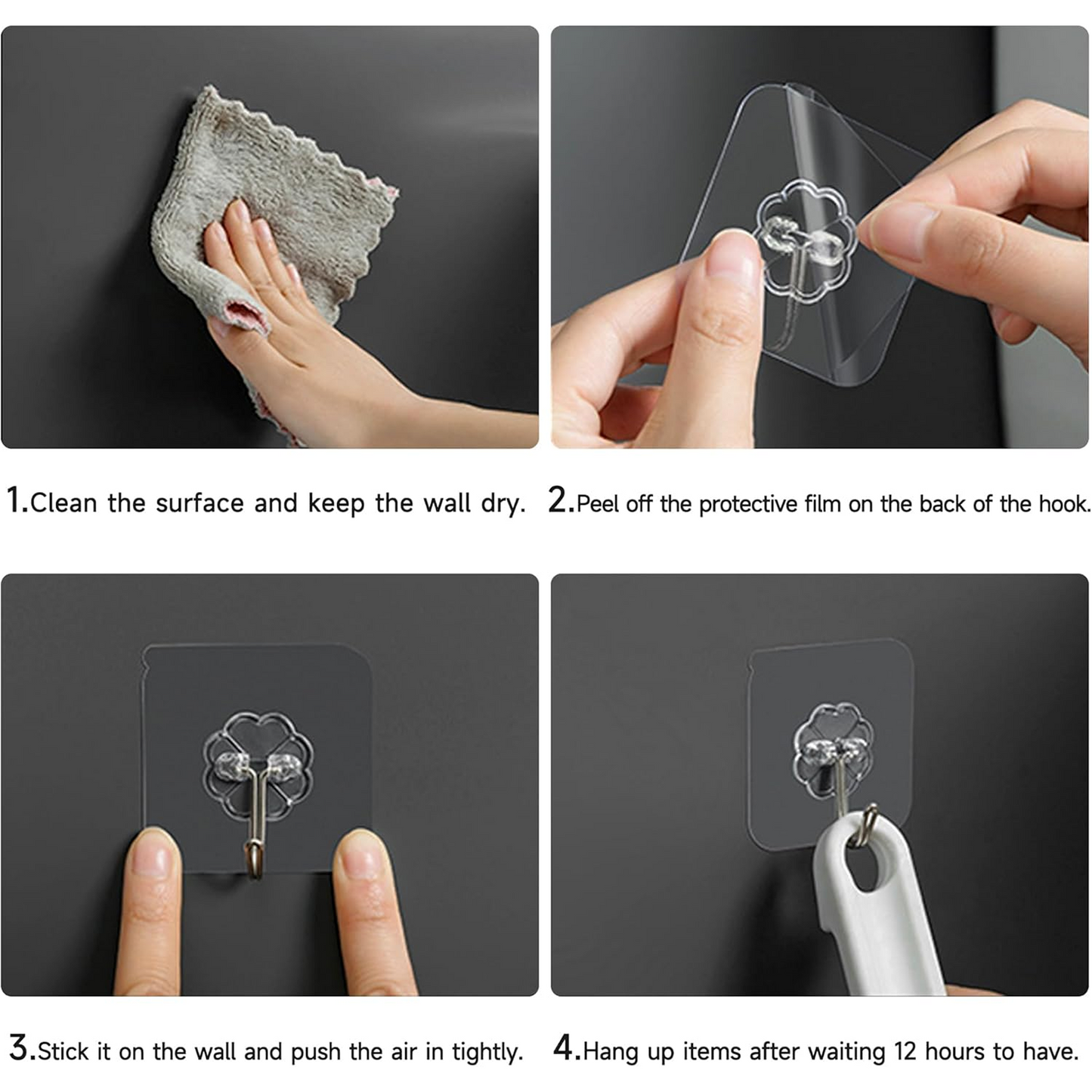 Multipurpose Strong Small Stainless Steel Adhesive Wall Hooks Your Brand