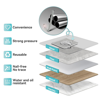 Multipurpose Strong Small Stainless Steel Adhesive Wall Hooks Your Brand