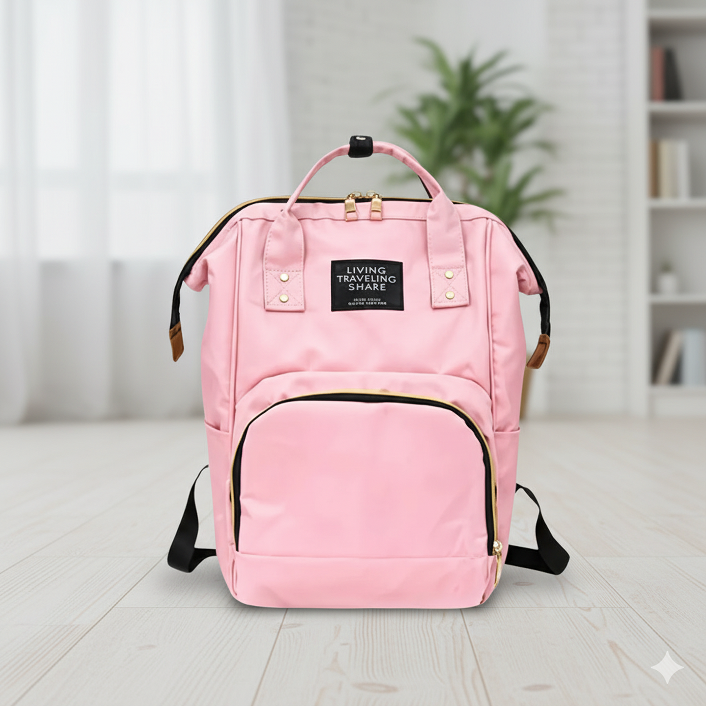 Multipurpose Large Capacity Mom's Backpack Diaper Bag (1 Pc) signaturekarts