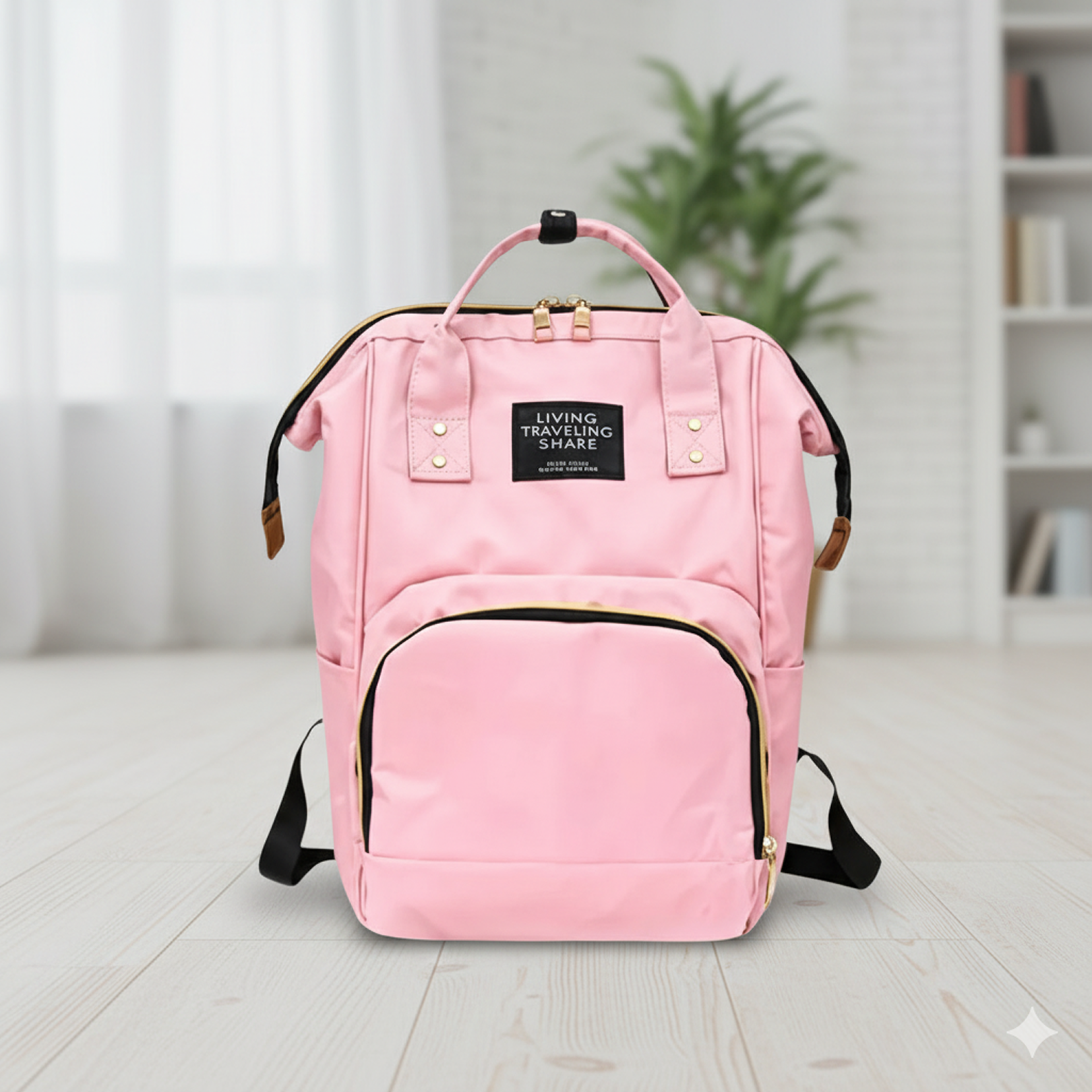 Multipurpose Large Capacity Mom's Backpack Diaper Bag (1 Pc) signaturekarts