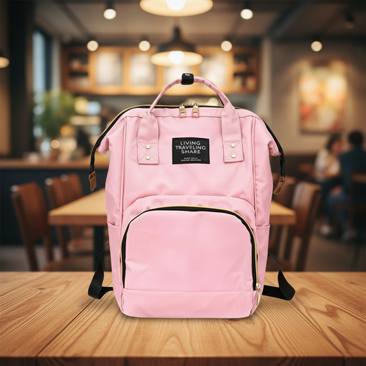 Multipurpose Large Capacity Mom's Backpack Diaper Bag (1 Pc) signaturekarts