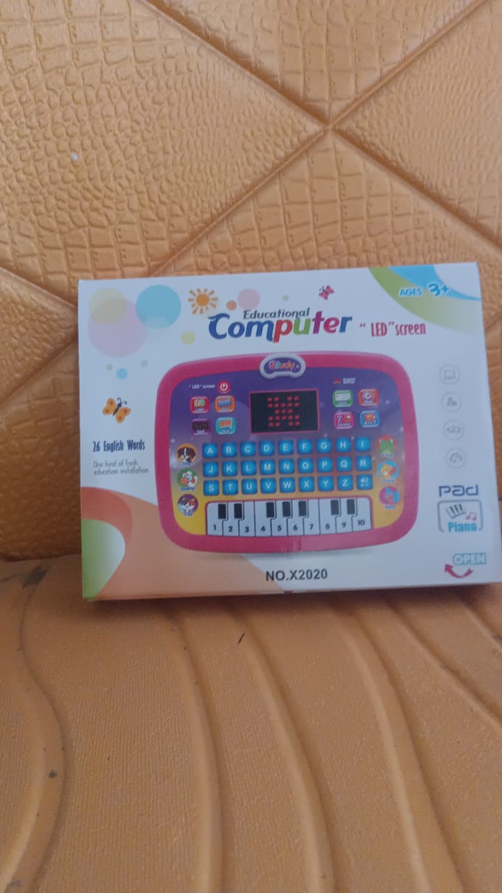 Learning Educational Computer Kids Piano Laptop with LED Screen & Music Signature kart