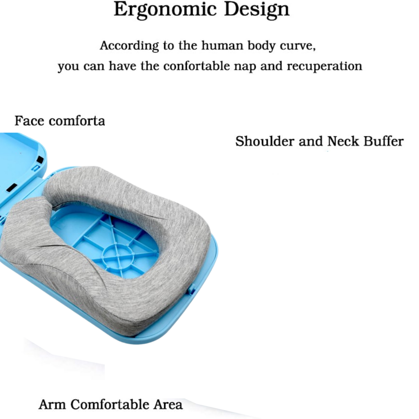 Foldable Soft Nap Doughnut Pillow – Slow-Rebound, Portable Head Cushion Kids & Office signaturekarts