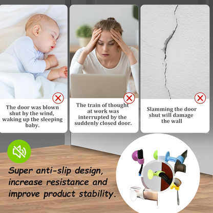 Self-Sucking Silicone Door Stopper (5 Pcs Set) Signaturekarts