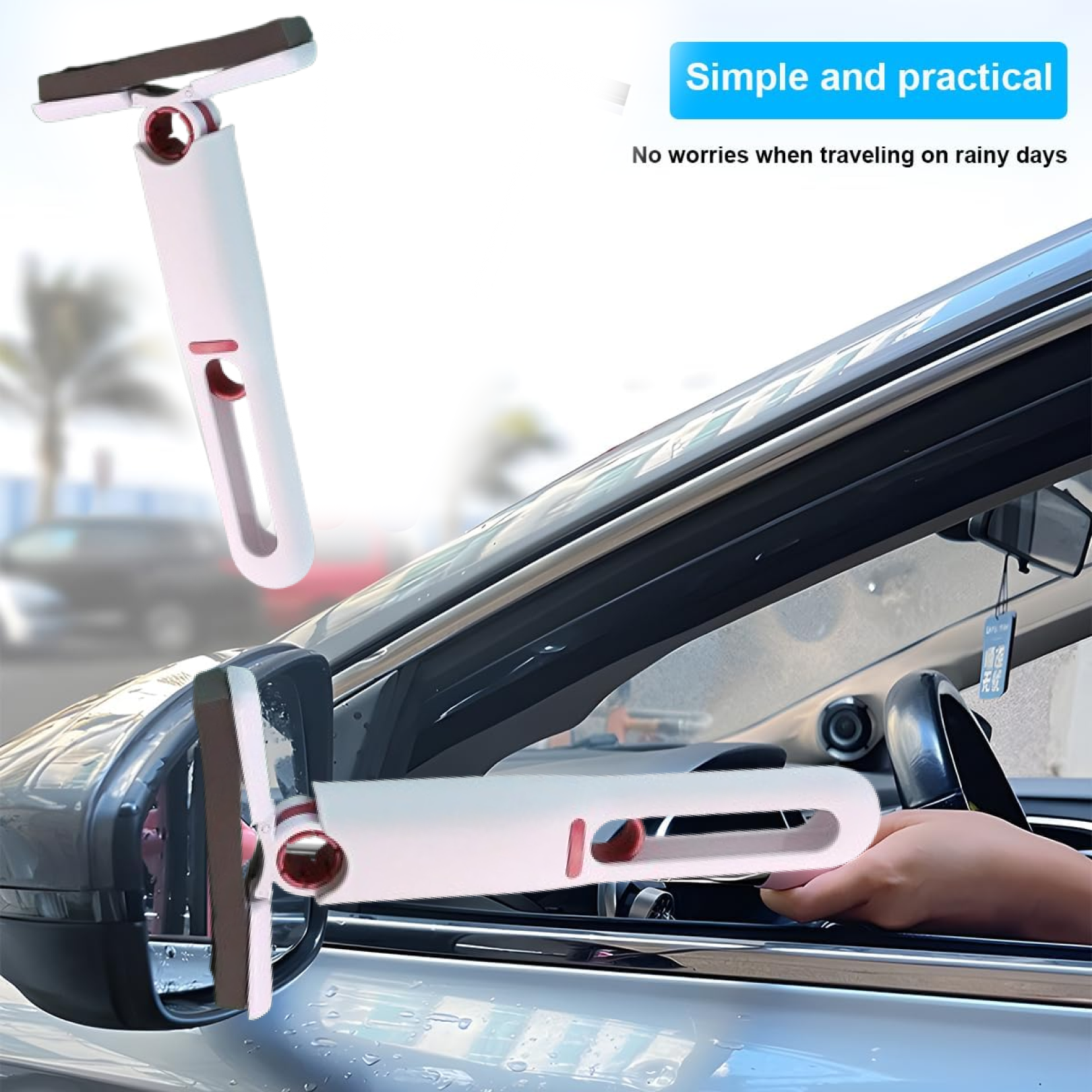 Premium 2-in-1 Window & Car Windshield Wiper - (1 Pc) signaturekarts