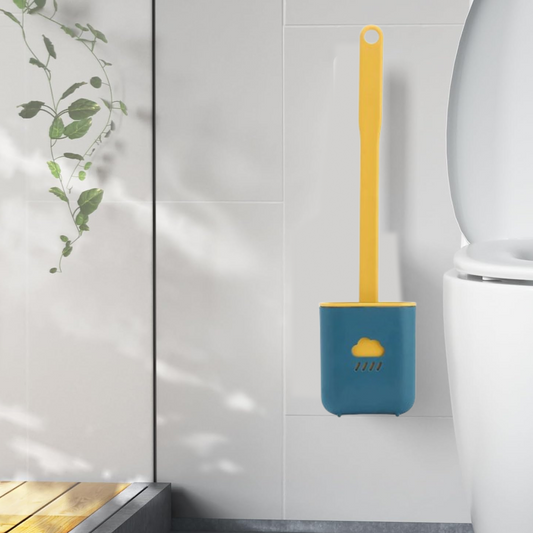 Silicone Toilet Brush with Holder (Without Box) Your Brand