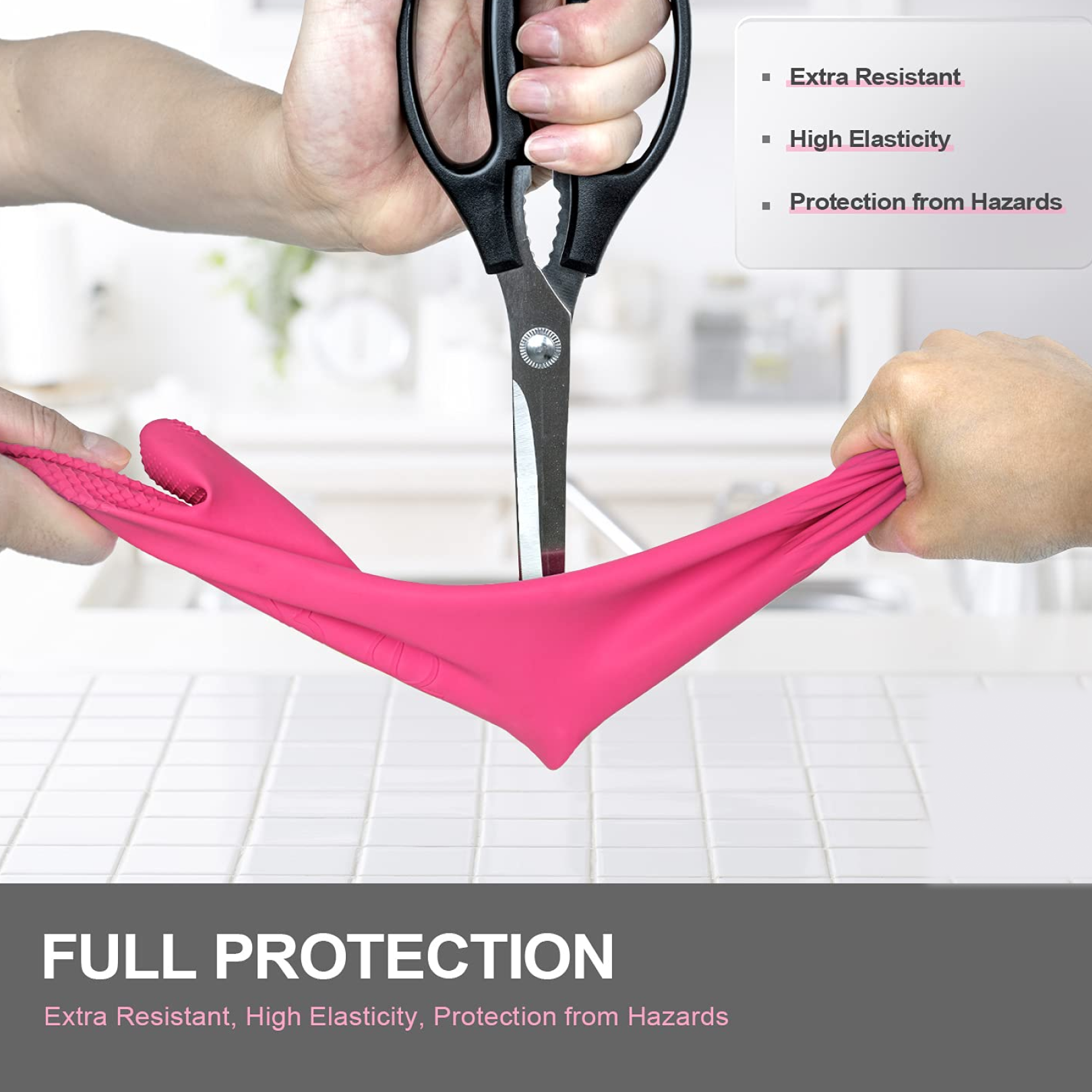 Reusable Silicone Cleaning Brush Scrubber Gloves (Multicolor) signaturekarts
