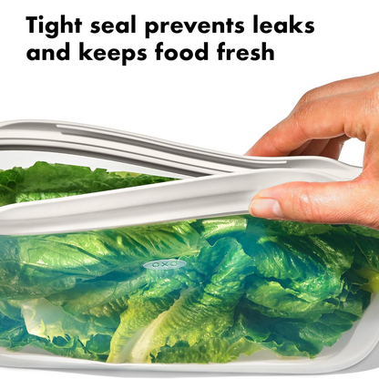 Eco-Friendly Food Storage: Reusable Silicone Bags (3-Pack) - Leakproof & Safe signaturekarts
