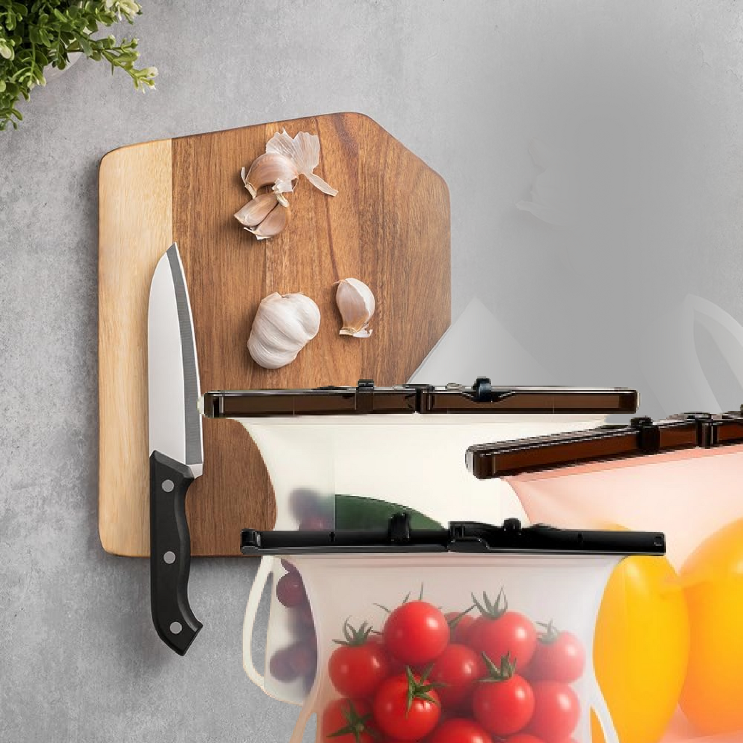 Eco-Friendly Food Storage: Reusable Silicone Bags (3-Pack) - Leakproof & Safe signaturekarts