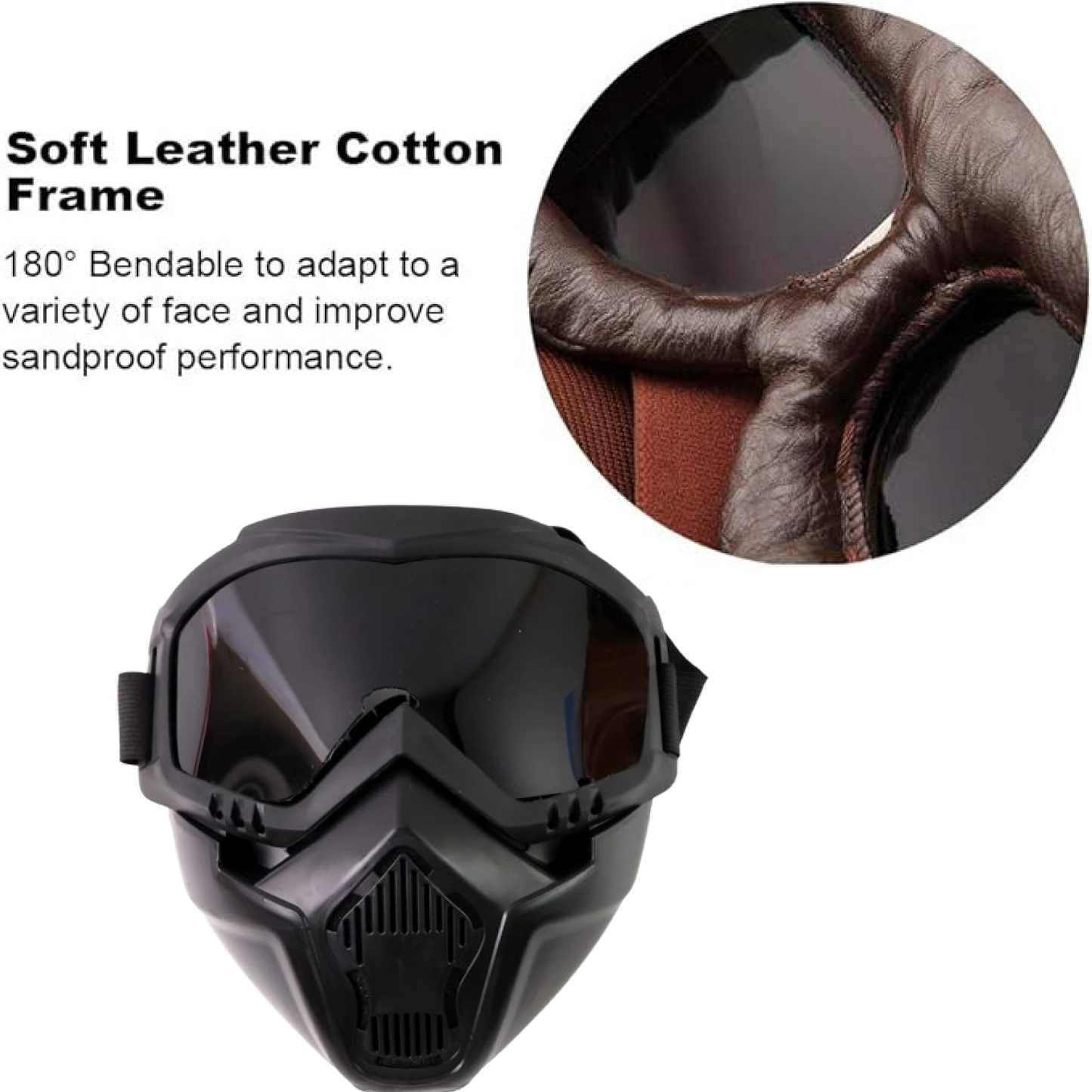 Motorcycle Goggles Off-Road Helmet Goggles Windproof Glasses Goggles Mask (1 Pc) Signaturekarts