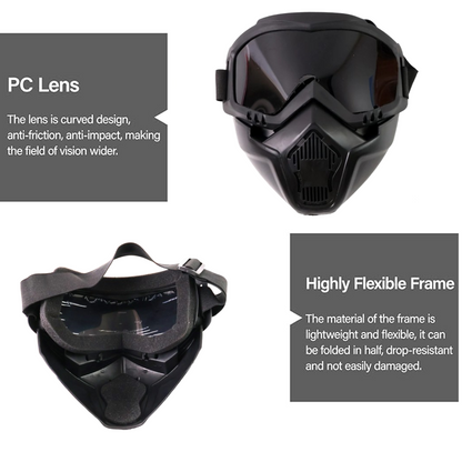 Motorcycle Goggles Off-Road Helmet Goggles Windproof Glasses Goggles Mask (1 Pc) Signaturekarts