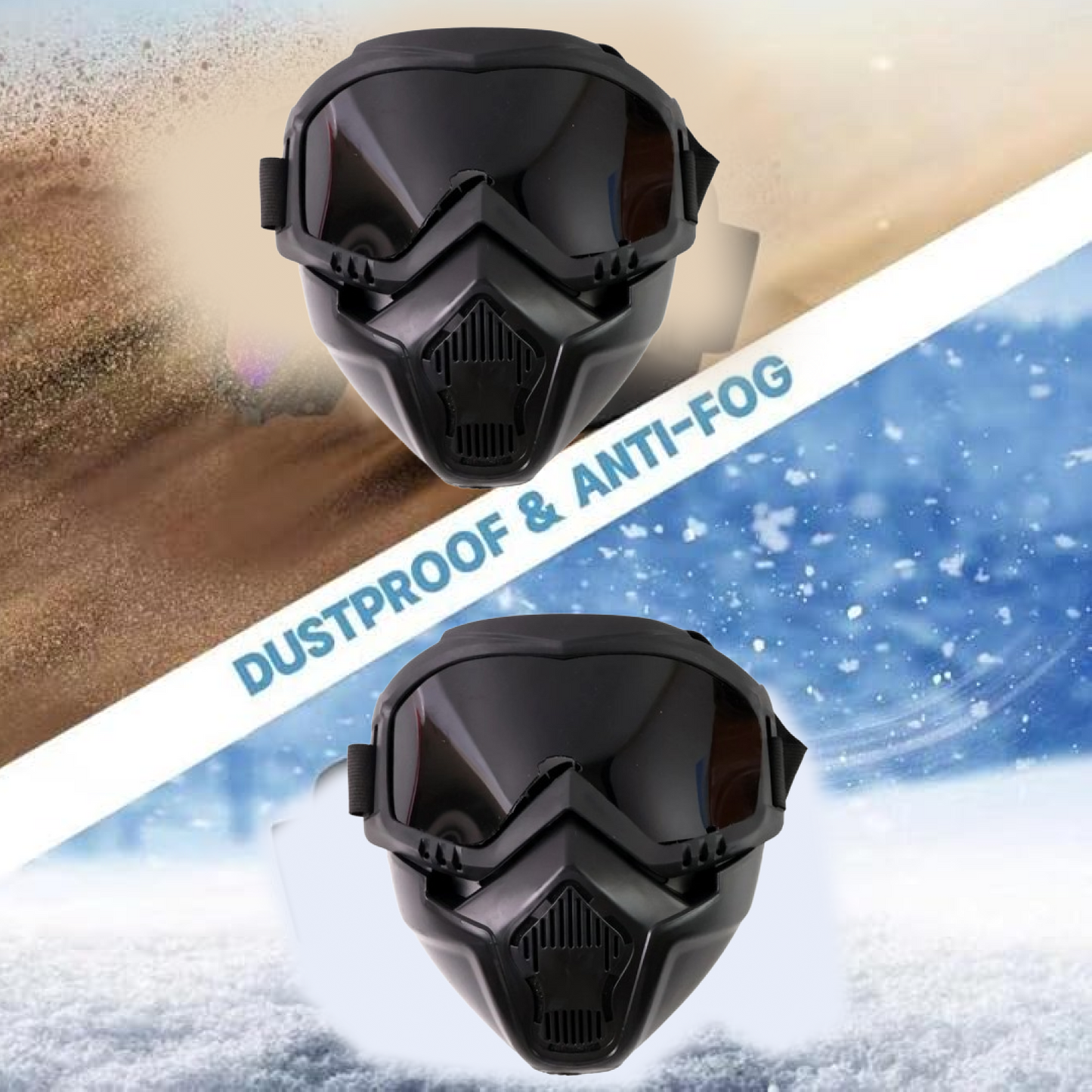 Motorcycle Goggles Off-Road Helmet Goggles Windproof Glasses Goggles Mask (1 Pc) Signaturekarts