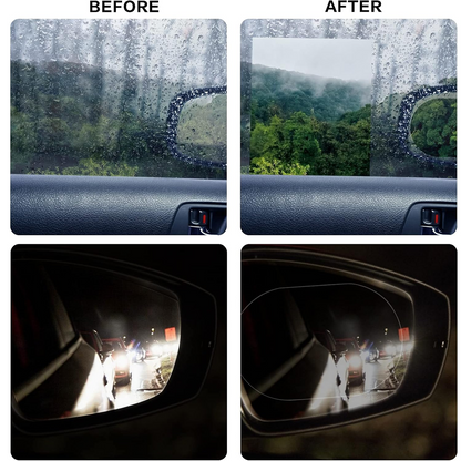 Anti-Fog & Anti-Scratch Rearview Mirror Film – HD Protective Sticker (1 Pc) Signature Kart
