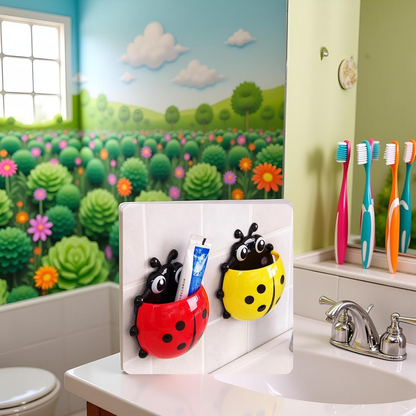 Ladybug Toothbrush Holder (1 Pc) signaturekarts