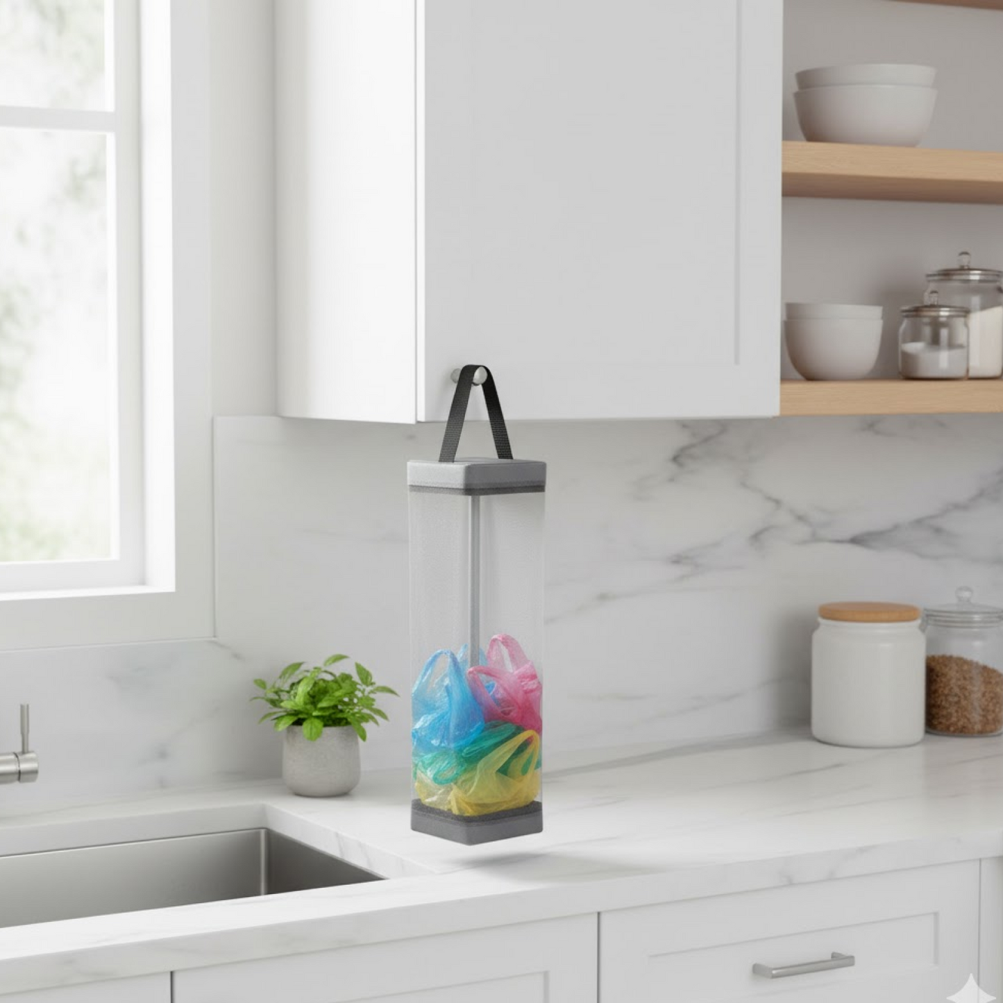 Hanging Waste Bag Holder  (1 Pc) signaturekarts