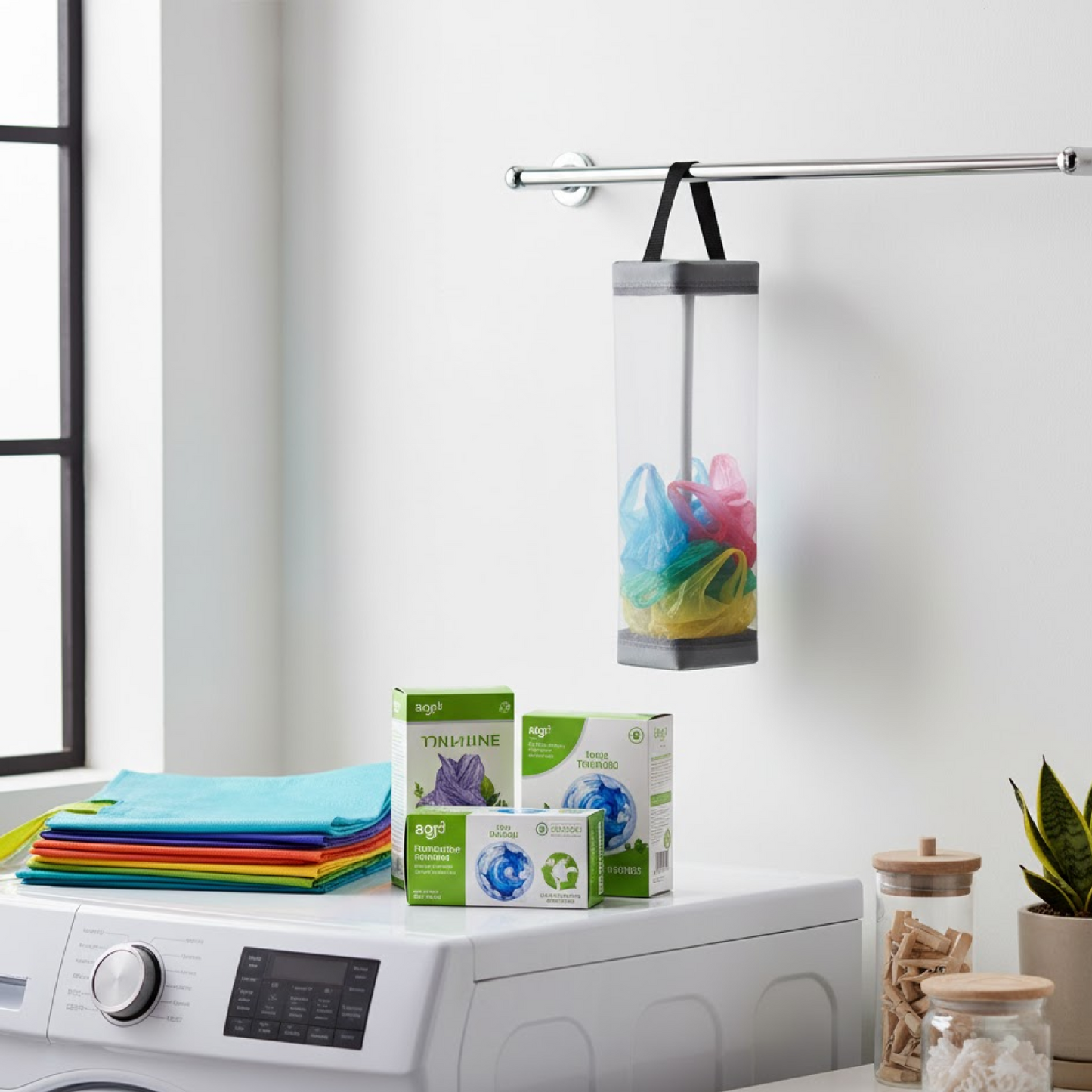 Hanging Waste Bag Holder  (1 Pc) signaturekarts
