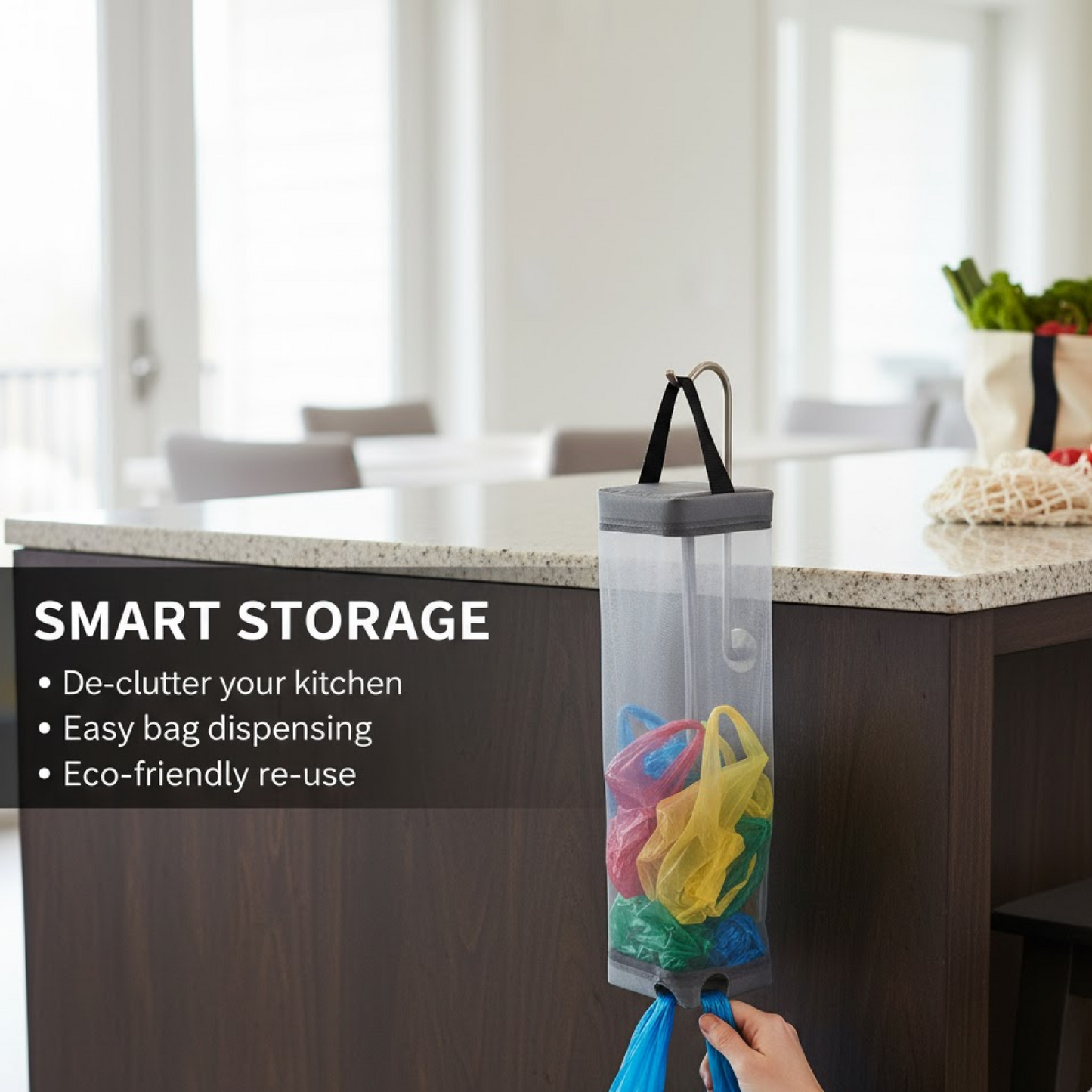 Hanging Waste Bag Holder  (1 Pc) signaturekarts