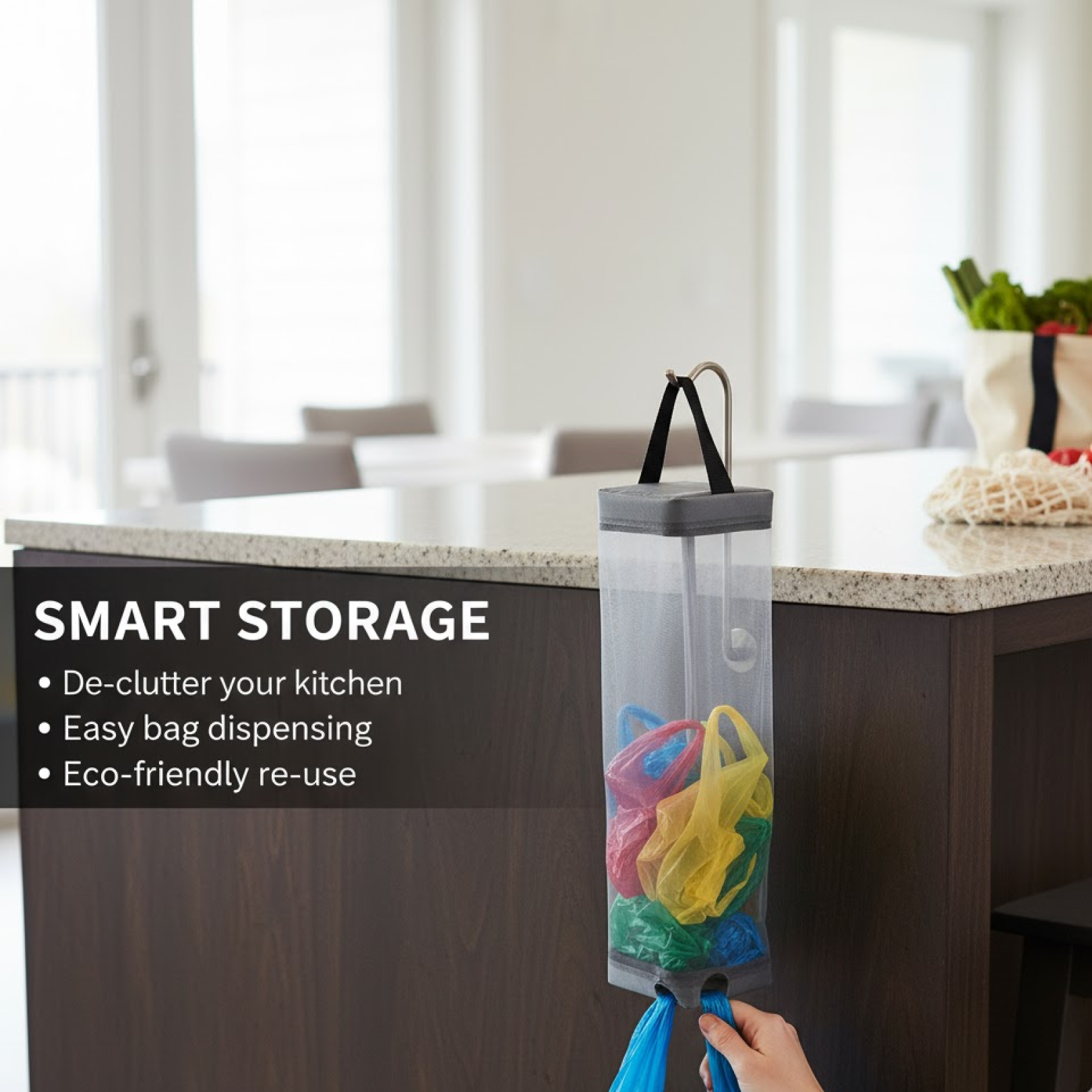 Hanging Waste Bag Holder  (1 Pc) signaturekarts