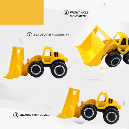 Funwoods Friction-Powered Front Loader / Bulldozer Toy - (1 Pc) signaturekarts
