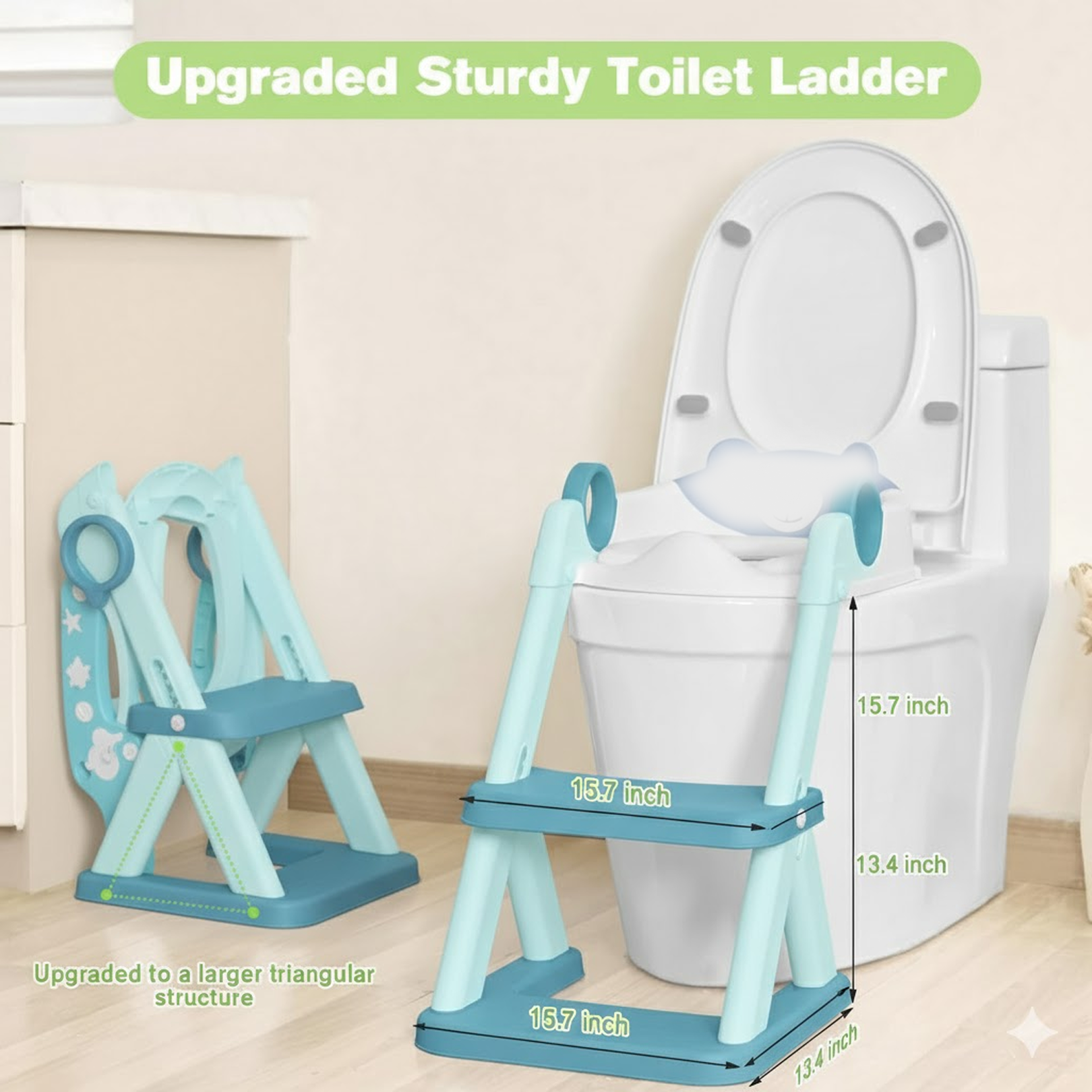 2 In 1 Potty Training Toilet Seat with Step Stool Ladder For Toddlers signaturekarts
