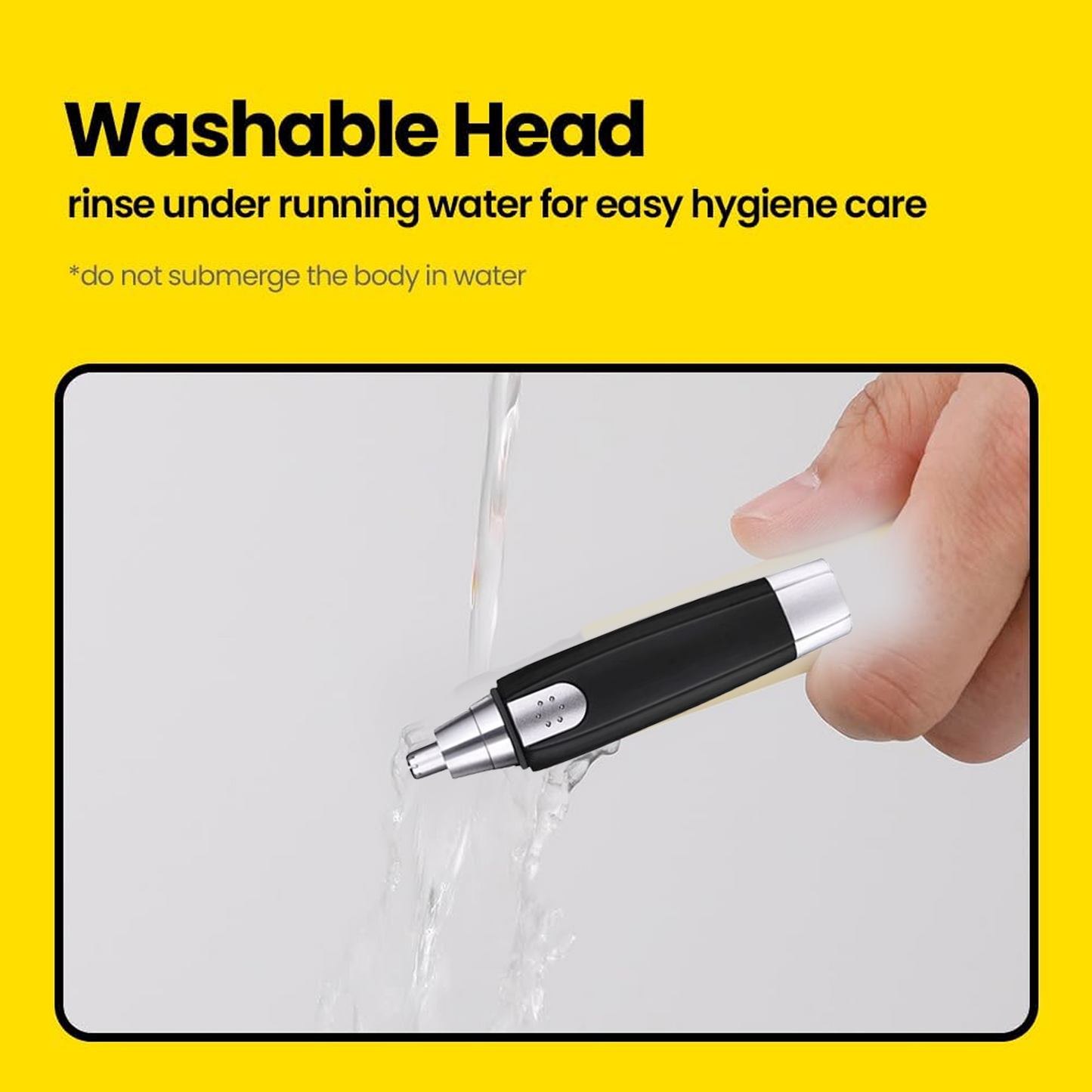 Sharp Steel Battery-Operated Ear and Nose Hair Trimmer Your Brand